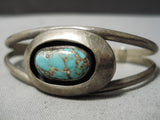 Authentic Vintage Native American Navajo Royston Turquoise Sterling Silver Bracelet Old-Nativo Arts