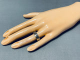 Native American Very Important Vintage Santo Domingo Vidal Aragon Gold Sterling Silver Ring-Nativo Arts