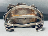 One Of The Most Unique Best Vintage Native American Navajo Turquoise Sterling Silver Bracelet-Nativo Arts