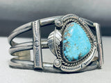 Chapo Family Vintage Native American Navajo Turquoise Sterling Silver Bracelet-Nativo Arts