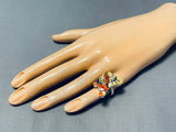 Tigger!! Ultra Rar Ezuni Shell Sterling Silver Native American Ring-Nativo Arts