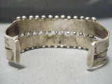 Stunning Vintage Native American Navajo Old Kingman Turquoise Sterling Silver Bracelet-Nativo Arts