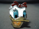 Important Zuni Mother Of Pearl Sterling Silver Ring Native American-Nativo Arts