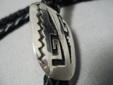 Marvelous Navajo Sterling Silver Bolo Native American-Nativo Arts