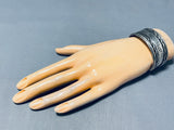Exceptional Vintage Native American Navajo Sterling Silver Bracelet-Nativo Arts