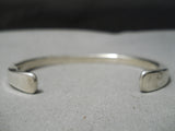 Important Vintage Native American Navajo Orville Tsinnie Sterling Silver Bracelet-Nativo Arts