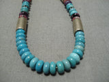 Important Authentic Vintage Native American Navajo Thomas Singer Sterling Silver Necklace-Nativo Arts