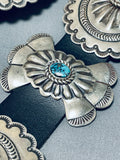 Rare Vintage Native American Hopi Sterling Silver Turquoise Concho Belt-Nativo Arts