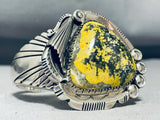 One Of The Most Unique Native American Navajo Honeybee Jasper Sterling Silver Bracelet-Nativo Arts