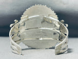 Tremendous Native American Navajo Huge Turquoise Cluster Sterling Silver Tommy Lowe Bracelet-Nativo Arts
