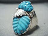 Marvelous Zuni Turquoise Sterling Silver Ring Native American-Nativo Arts