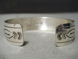 Intricate!! Vintage Navajo Sterling Silver Native American Bracelet-Nativo Arts