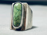 Hello! Vintage Signed Native American Hopi Damale Turquoise Sterling Silver Ring-Nativo Arts