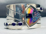 Best Vintage Native American Navajo African Druxy Stone Sterling Silver Bracelet-Nativo Arts