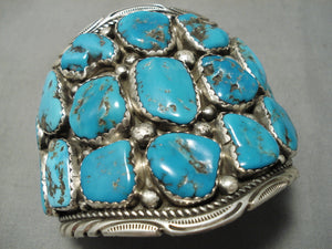 The Best Vintage Native American Navajo Tommy Tso Turquoise Sterling Silver Bracelet Old-Nativo Arts
