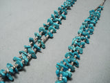 Incredible Authentic Vintage Native American Navajo Sleeping Beauty Turquoise Necklace Old-Nativo Arts