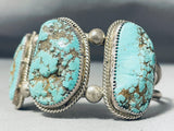Chumnky Nugget Signed Vintage Native American Navajo Sterling Silver Bracelet-Nativo Arts