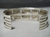 Incredible Vintage Native American Navajo Sleeping Beauty Turquoise Sterling Silver Bracelet Old-Nativo Arts