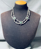 Amazing Vintage Native American Navajo Royston Turquoise Sterling Silver Necklace-Nativo Arts