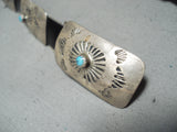 Amazing Vintage Native American Navajo Turquoise Sterling Silver Concho Belt Old-Nativo Arts