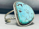 Massive Vintage Native American Navajo 8 Turquoise Sterling Silver Bracelet-Nativo Arts