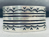Enormous Heavy 128 Grams Vintage Native American Navajo Sterling Silver Bracelet-Nativo Arts