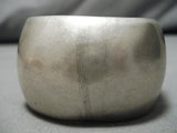 Incredible Vintage Navajo Petite S Z Sterling Silver Native American Bracelet-Nativo Arts