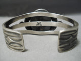 Awesome Henry Morgan Vintage Native American Navajo Royston Turquoise Sterling Silver Bracelet-Nativo Arts