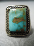 Stunning Vintage Navajo Royston Sterling Silver Ring Native American-Nativo Arts