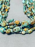 100+ Gram Vintage Native American Navajo Royston Turquoise Sterling Silver Necklace-Nativo Arts