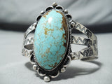 Astonishing Navajo Native American 8 Turquoise Sterling Silver Bracelet-Nativo Arts