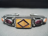 Important Vintage Native American Navajo Ray Tracey Coiled Sterling Silver Bracelet-Nativo Arts