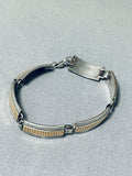 Phenomenal Nez Family Vintage Native American Navajo 14k Gold Sterling Silver Bracelet-Nativo Arts