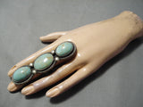 Impressive Vintage Navajo Royston Turquoise Sterling Silver Ring Native American-Nativo Arts