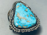 Old Deposit Kingman (rare Stuff) Vintage Native American Navajo Sterling Silver Bracelet-Nativo Arts