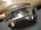 Important Vintage Navajo Running Water Sterling Silver Native American Bracelet-Nativo Arts