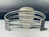 Mongo Vintage Native American Navajo #8 Turquoise Sterling Silver Bracelet-Nativo Arts