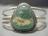 Striking Vintage Native American Navajo Royston Turquoise Sterling Silver Bracelet-Nativo Arts