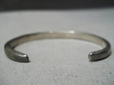 Wonderful Vintage Navajo Turquoise Sterling Silver Bracelet Old Native American-Nativo Arts