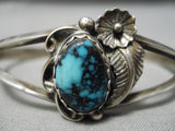 Very Important Last Chance Turquoise Vintage Native American Navajo Sterling Silver Bracelet-Nativo Arts