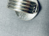 Tremendous Ben Begaye (d) Native American Navajo Spiny Oyster Sterling Silver Ladybug Ring-Nativo Arts