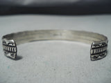 Sara Sandoval Navajo Native American Coral Sterling Silver Bracelet-Nativo Arts