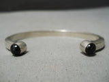 Fabulous Vintage Native American Navajo Tigers Eye Sterling Silver Bracelet Old-Nativo Arts