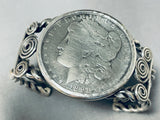 One Of The Best Coiled Coin Vintage Native American Navajo Sterling Silver Bracelet-Nativo Arts