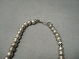 Stunning Vintage Navajo Native American Sterling Silver Necklace-Nativo Arts
