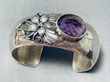 Drop Dead Gorgeous Vintage Southwest Sterling Silver Amethyst Bracelet-Nativo Arts
