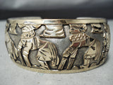 Simbolo Vintage Native American Navajo Sterling Silver & Gf Storyteller Bracelet-Nativo Arts