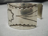 Hand Tooled Vintage Native American Navajo Native American Navajo Sky Blue Turquoise Sterling Silver Bracelet-Nativo Arts