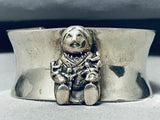 Detailed Vintage Native American Navajo Sterling Silver Story Teller Bracelet-Nativo Arts
