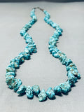 Single Or Double Strand Vintage Native American Navajo Chunky Turquoise Necklace Old-Nativo Arts